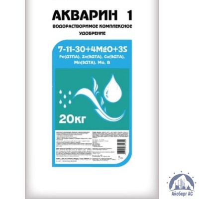 Удобрение Акварин 1 N-P-K+Mg+S+Мэ 7-11-30+4+3+Мэ в хелатной форме купить в Пензе